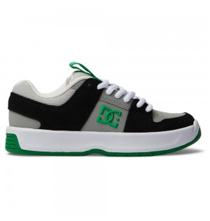 Kids' DC Lynx Zero Skate Shoes Black Green | UK 71962PTBA