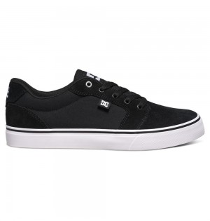 Men's DC Anvil Sneakers Black White | UK 53264VUSH