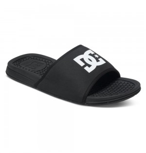 Men's DC Bolsa Slides Black | UK 13760SWOA