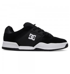 Men's DC Central Sneakers Black White | UK 89102ONJE