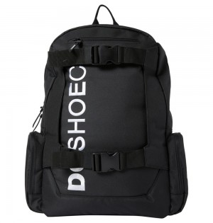 Men's DC Chalkers 28L Large Skate Backpack Black | UK 46730ZTKW