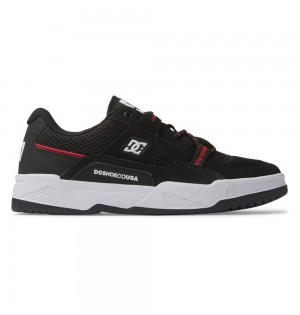 Men's DC Construct Sneakers Black Coral | UK 59278ZBAP