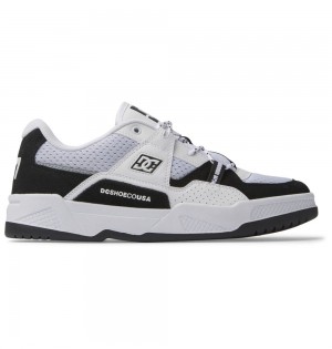 Men's DC Construct Sneakers Black White | UK 53487FZIH