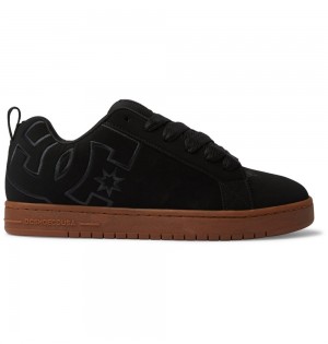 Men's DC Court Graffik Sneakers Black | UK 75384IWFQ