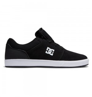 Men's DC Crisis 2 Skate Shoes Black White | UK 95032VPCE