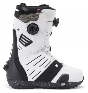 Men's DC Judge Step On BOA® Snowboard Boots White Black | UK 05349RCBG