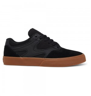 Men's DC Kalis Vulc Skate Shoes Black | UK 84716TBSH