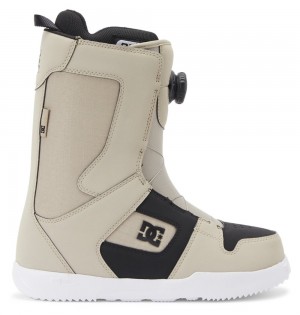 Men's DC Phase BOA® Snowboard Boots Beige Black | UK 35276BJXI