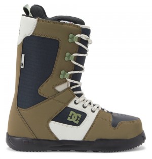 Men's DC Phase Lace Snowboard Boots Olive Black | UK 97285IQZN