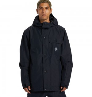 Men's DC Servo Technical Jackets Black | UK 68951AKEI