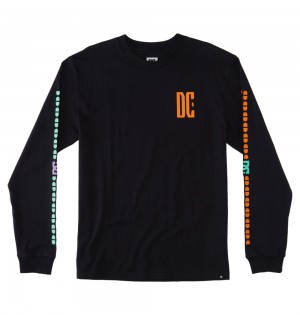 Men's DC Sportster HLS T-Shirt Black | UK 02531BJHR