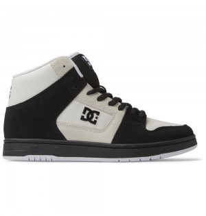 Women's DC Manteca 4 Hi High-Top Sneakers White Black | UK 79583EJFV