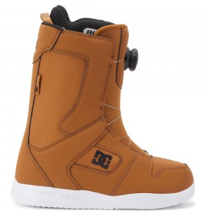 Women's DC Phase BOA® Snowboard Boots Brown White | UK 52807SYZD