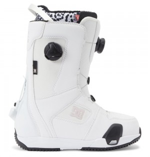 Women's DC Phase Pro Step On BOA® Snowboard Boots White Pink | UK 63541JVRB