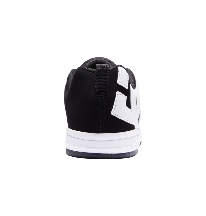 Kids' DC Court Graffik Sneakers Black White | UK 32157CFES