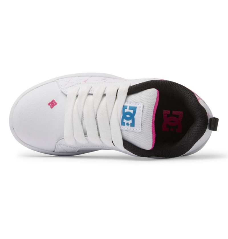 Kids' DC Court Graffik Sneakers Light Rose | UK 72048VGUE