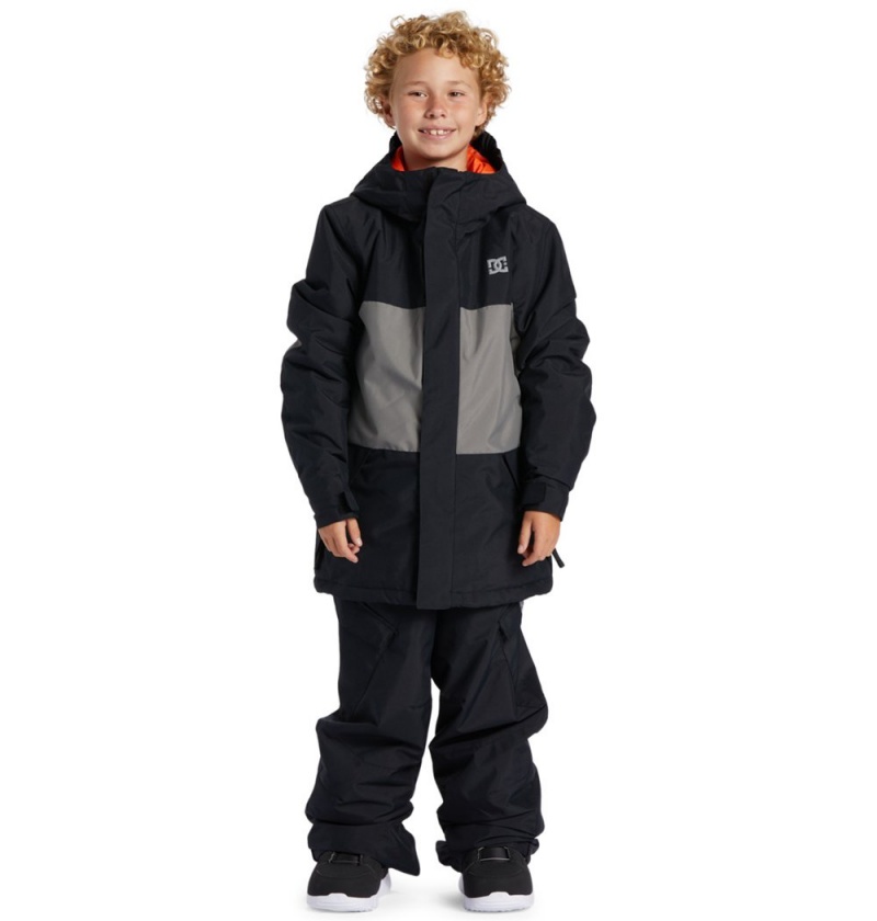 Kids' DC Defy Technical Jackets Black | UK 60192QAME