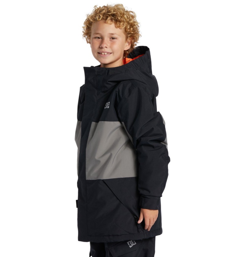 Kids' DC Defy Technical Jackets Black | UK 60192QAME