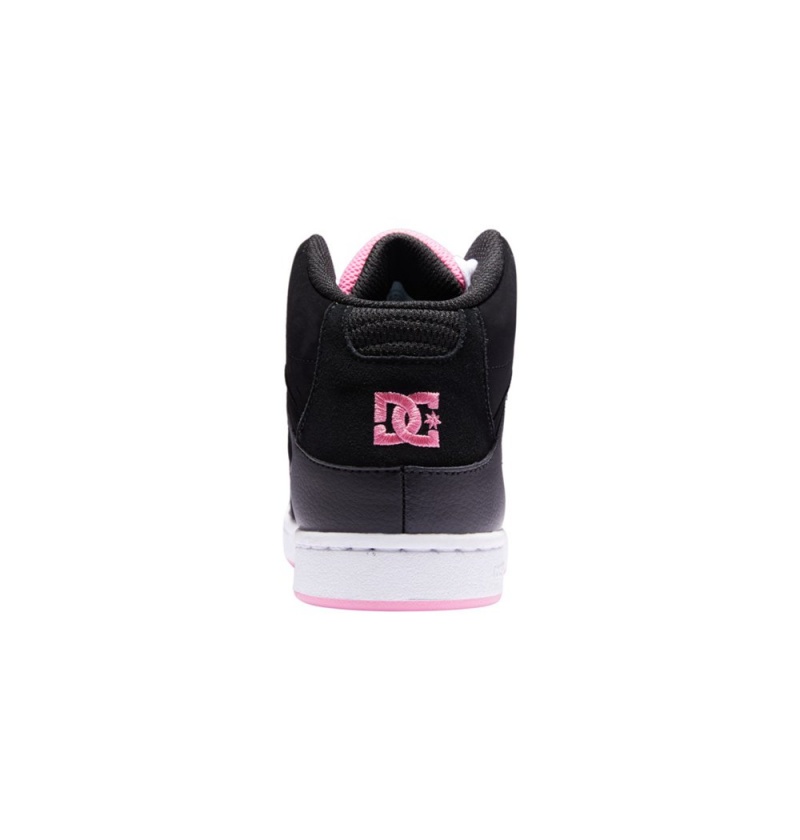 Kids' DC Girls Pure Sneakers Black Pink | UK 69180YDTG