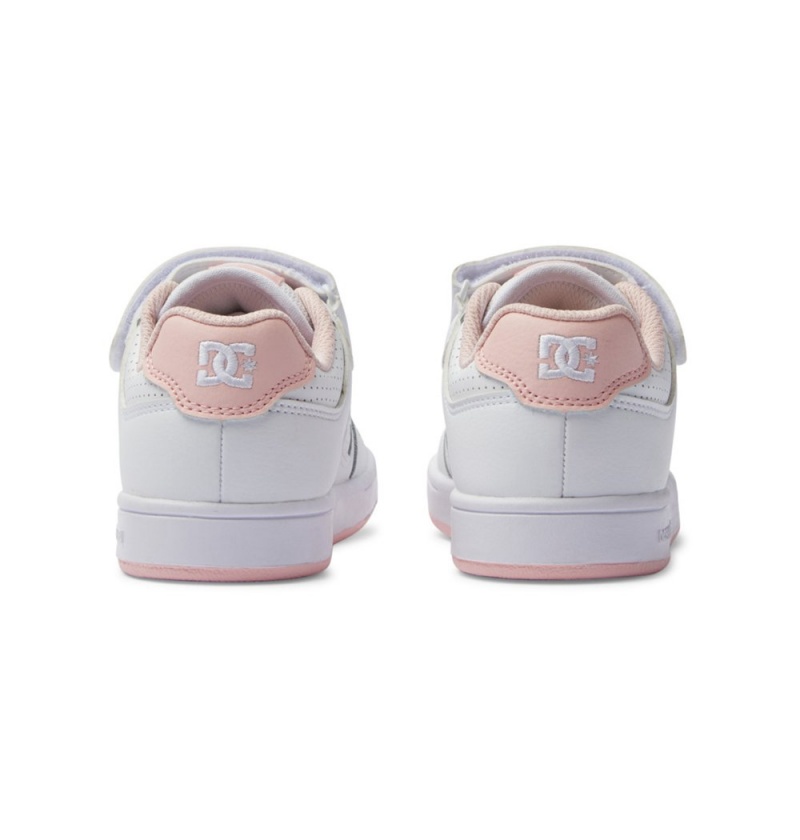 Kids' DC Manteca 4 V Sneakers White Pink | UK 46752EUMX