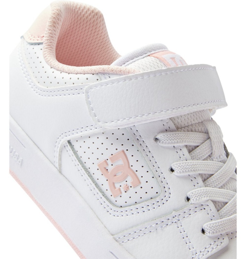 Kids' DC Manteca 4 V Sneakers White Pink | UK 46752EUMX