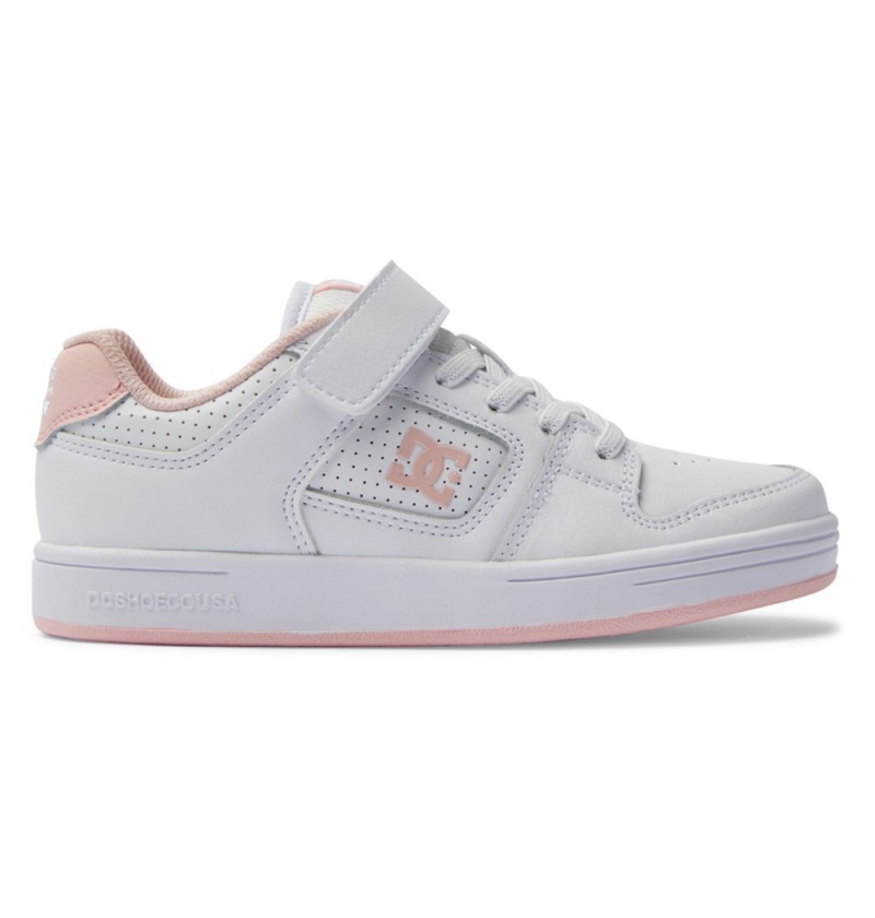 Kids\' DC Manteca 4 V Sneakers White Pink | UK 46752EUMX