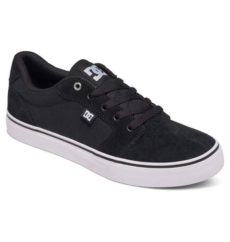 Men's DC Anvil Sneakers Black White | UK 53264VUSH