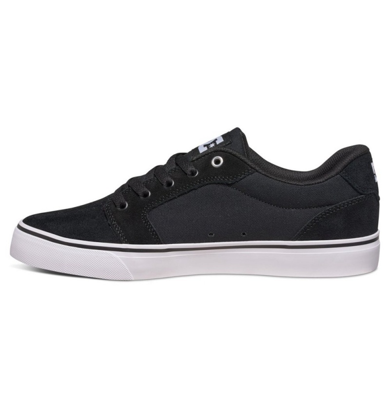 Men's DC Anvil Sneakers Black White | UK 53264VUSH