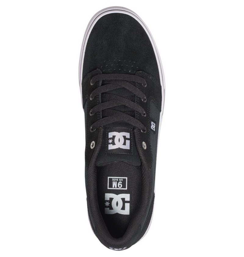 Men's DC Anvil Sneakers Black White | UK 53264VUSH