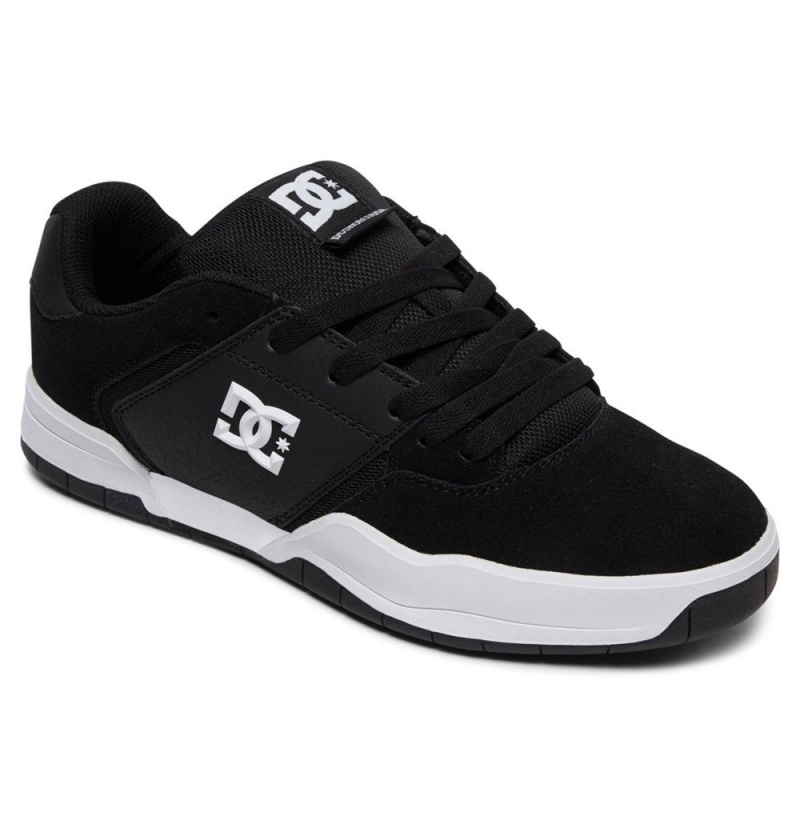 Men's DC Central Sneakers Black White | UK 89102ONJE