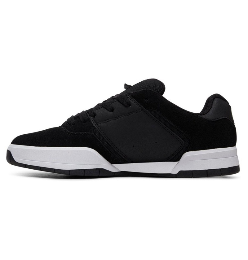 Men's DC Central Sneakers Black White | UK 89102ONJE