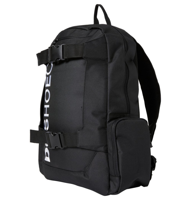 Men's DC Chalkers 28L Large Skate Backpack Black | UK 46730ZTKW