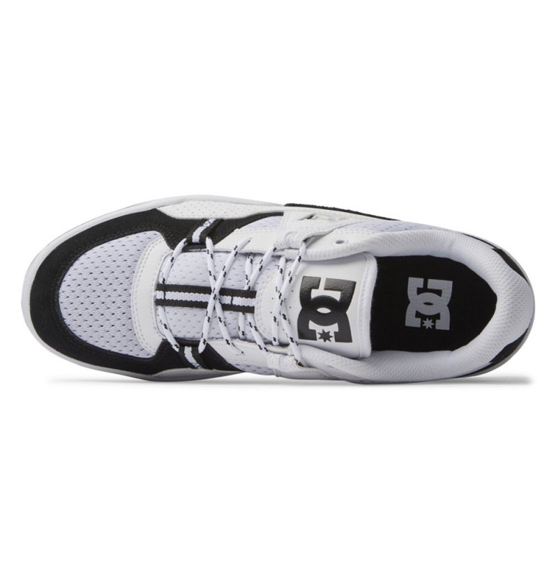 Men's DC Construct Sneakers Black White | UK 53487FZIH