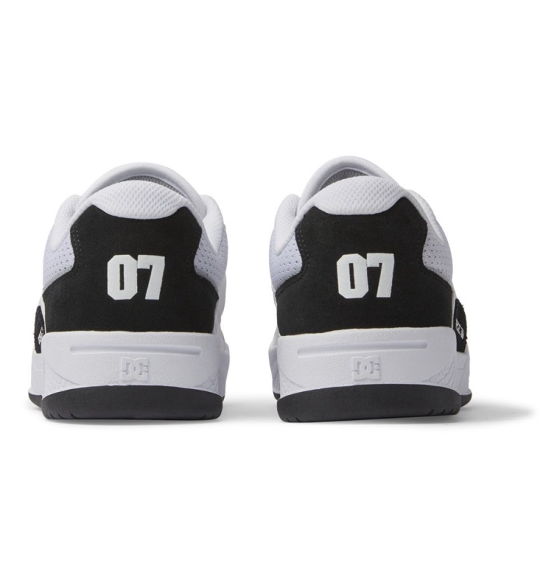 Men's DC Construct Sneakers Black White | UK 53487FZIH