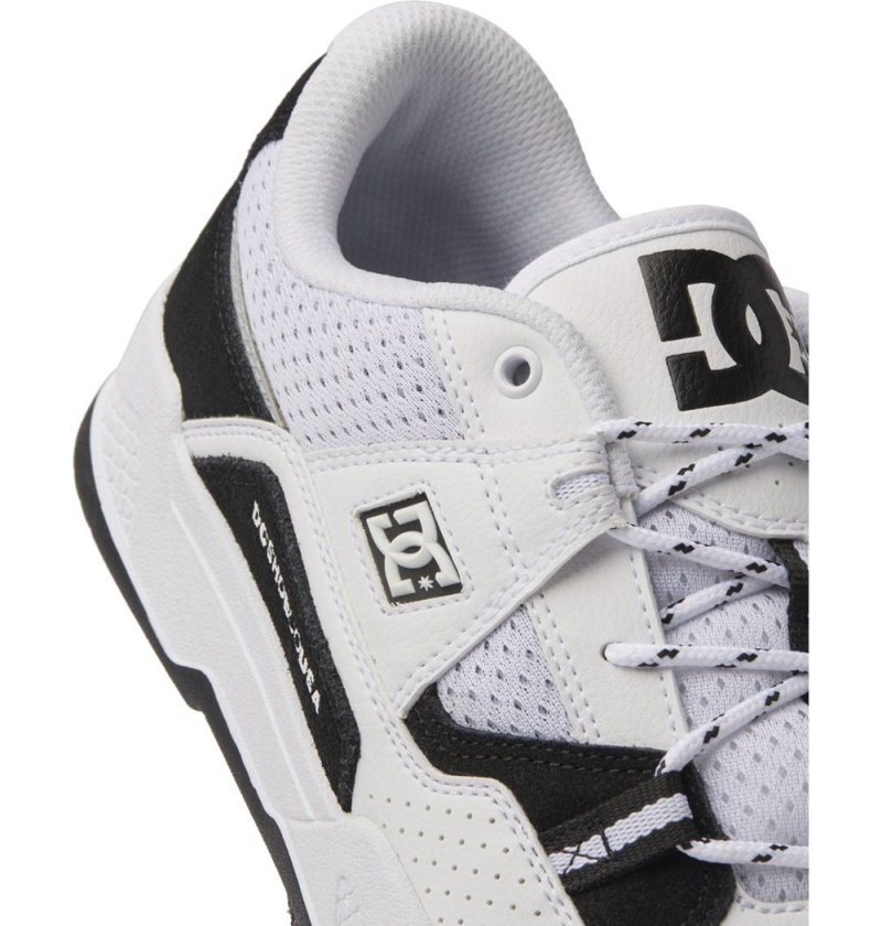 Men's DC Construct Sneakers Black White | UK 53487FZIH