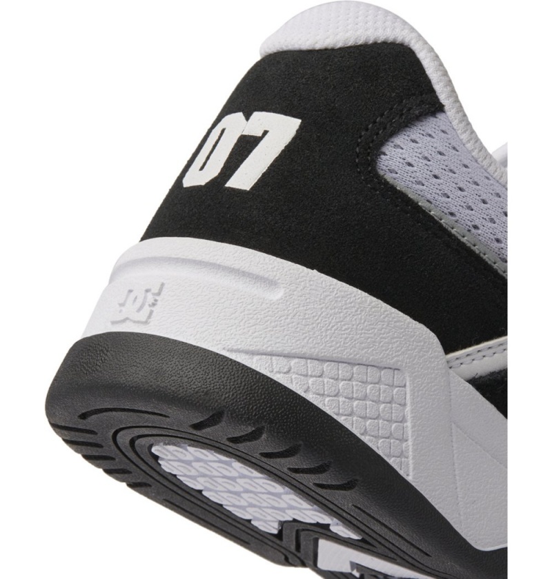 Men's DC Construct Sneakers Black White | UK 53487FZIH