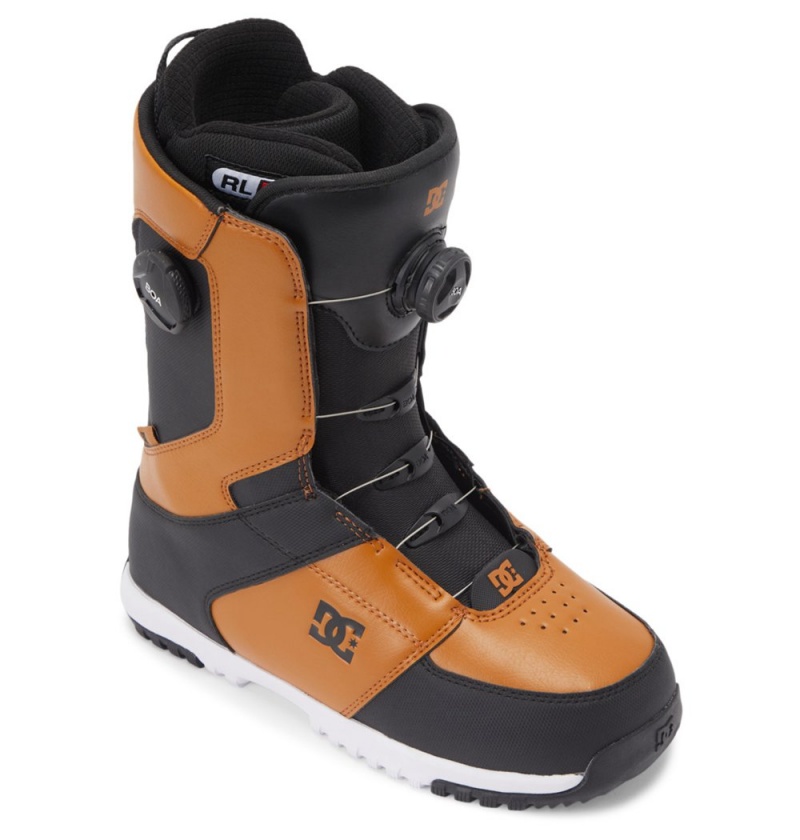 Men's DC Control BOA® Snowboard Boots Brown Black | UK 89127XHDM