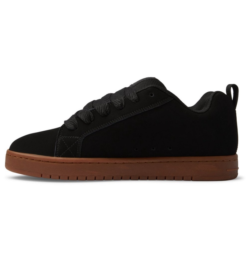 Men's DC Court Graffik Sneakers Black | UK 75384IWFQ