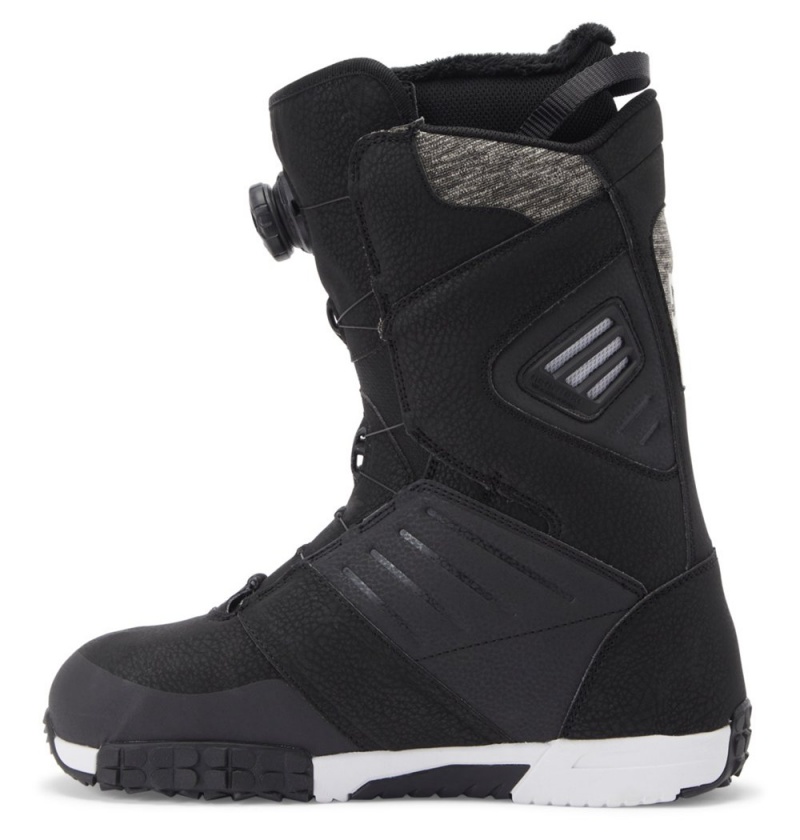 Men's DC Judge BOA® Snowboard Boots Black White | UK 56749FBJZ