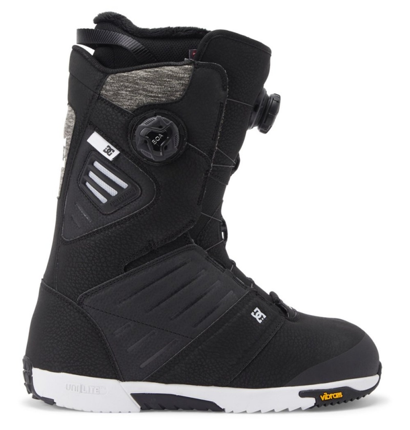 Men\'s DC Judge BOA® Snowboard Boots Black White | UK 56749FBJZ