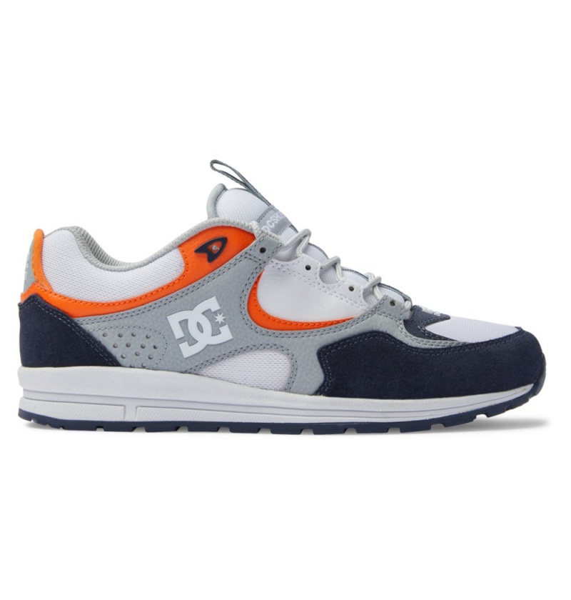 Men\'s DC Kalis Lite Skate Shoes Navy Orange | UK 23167NMKY