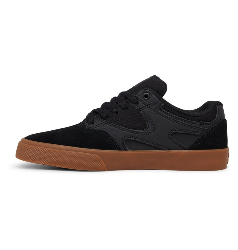 Men's DC Kalis Vulc Skate Shoes Black | UK 84716TBSH