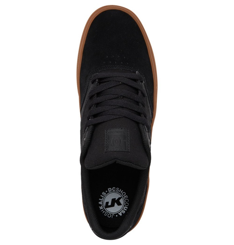 Men's DC Kalis Vulc Skate Shoes Black | UK 84716TBSH