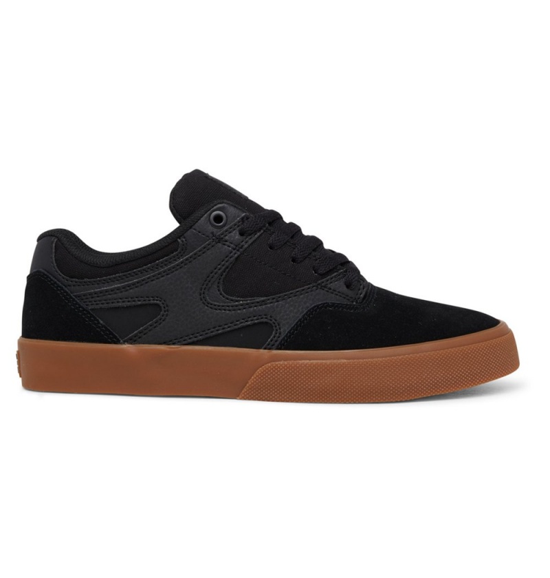 Men\'s DC Kalis Vulc Skate Shoes Black | UK 84716TBSH