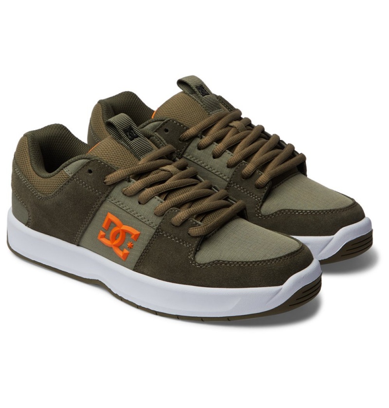 Men's DC Lynx Zero Skate Shoes Olive | UK 92807GOXP