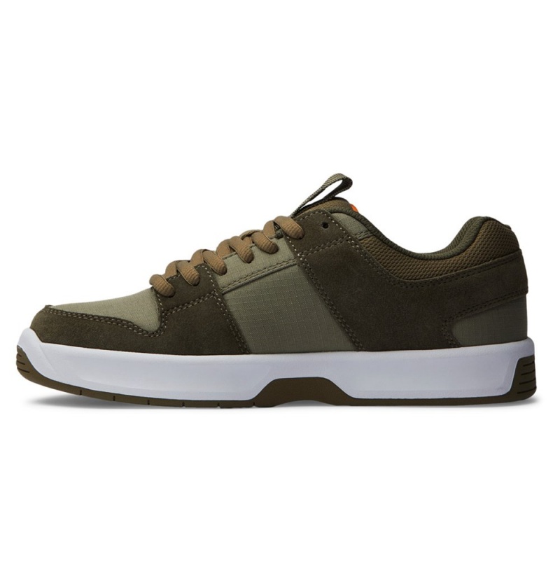 Men's DC Lynx Zero Skate Shoes Olive | UK 92807GOXP