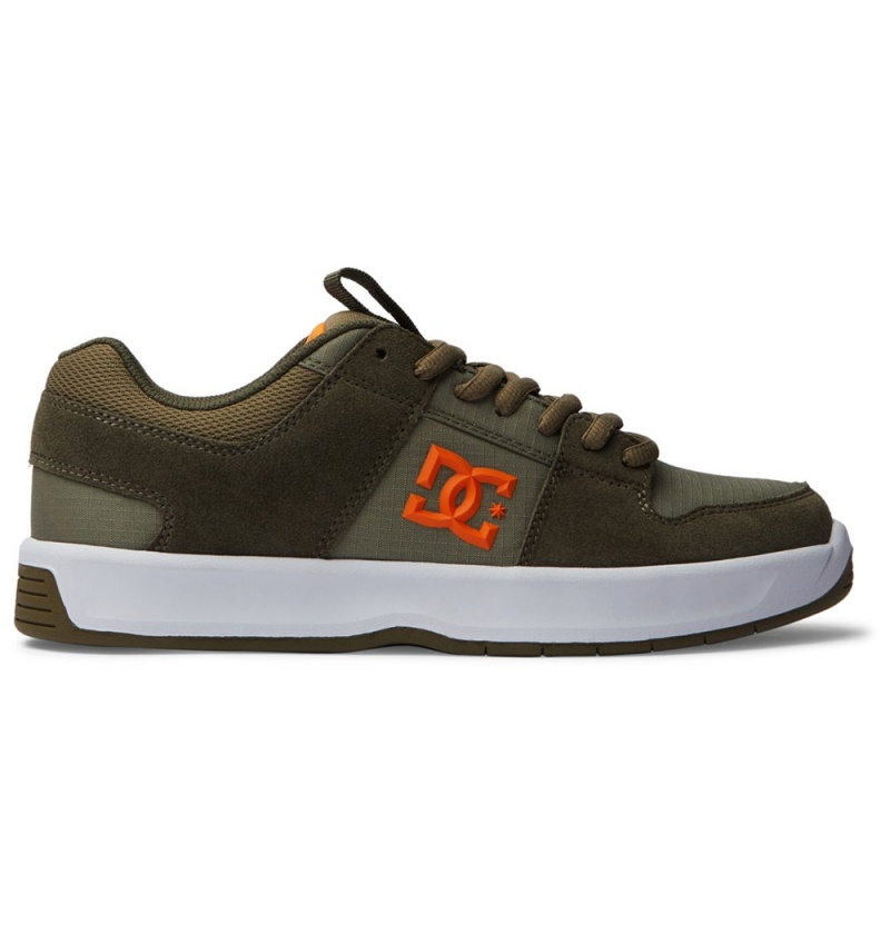 Men\'s DC Lynx Zero Skate Shoes Olive | UK 92807GOXP