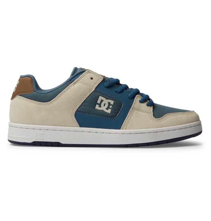 Men\'s DC Manteca 4 Sneakers Grey Blue White | UK 41065DMEJ