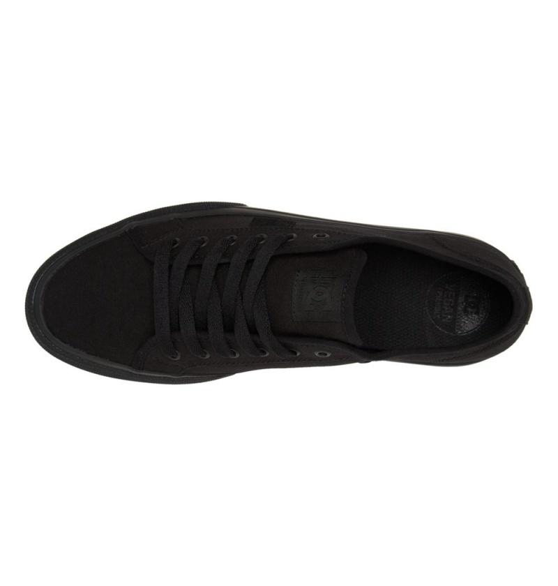 Men's DC Manual Sneakers Black | UK 32716NZBE