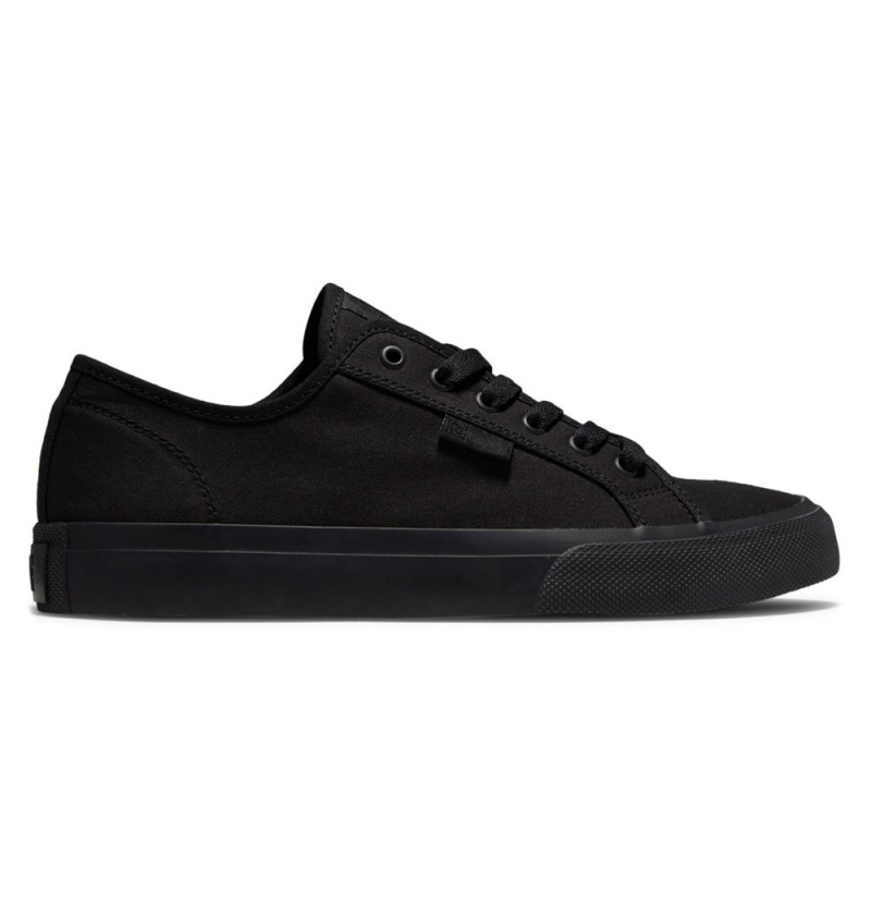 Men\'s DC Manual Sneakers Black | UK 32716NZBE